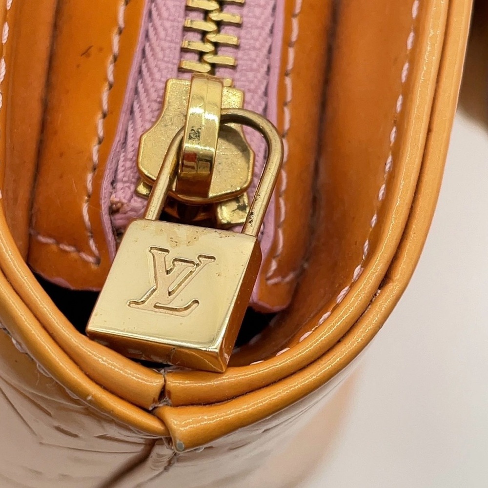 Louis Vuitton Orange Vernis Monogram Small Tote - Picture 5 of 13